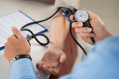 patient blood pressure check